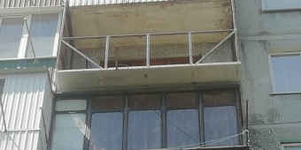 Расширение, укрепление и обварка старого балкона 